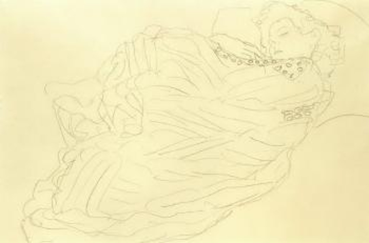 Liegende by Gustav Klimt