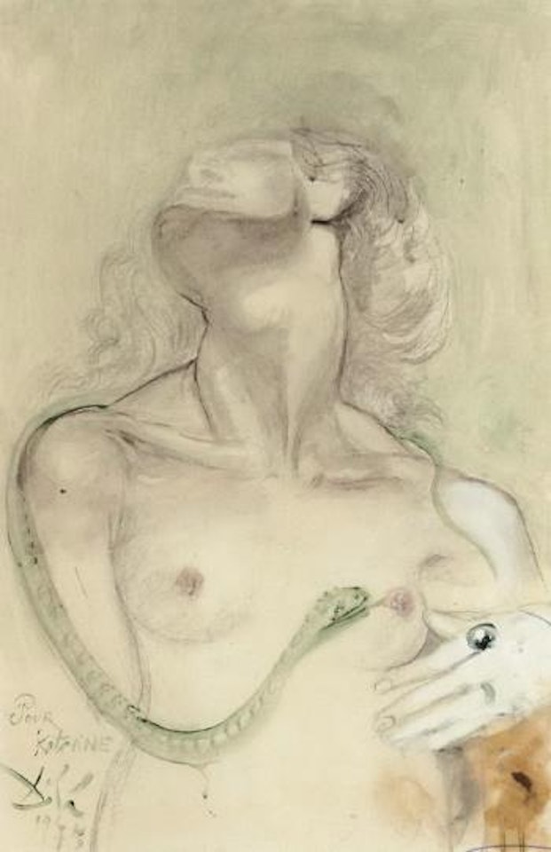 Eve et le serpent by Salvador Dali