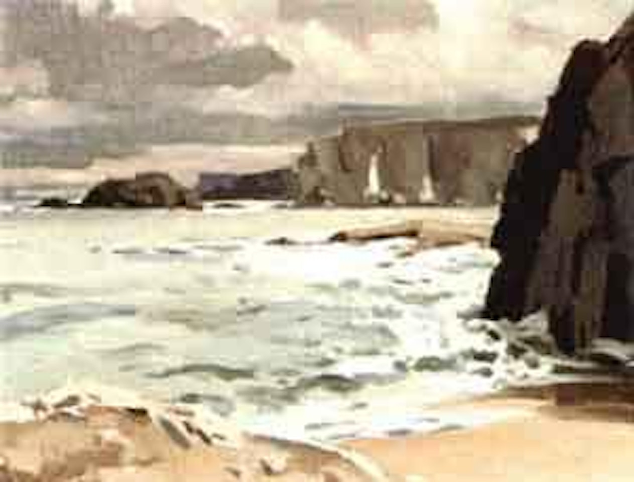 Cliffs, Ballintoy Co. Antrim by Maurice Canning Wilks