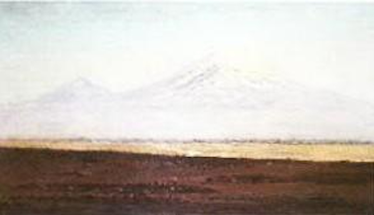 Mount Ararat in summer by Richard Karlovich Zommer