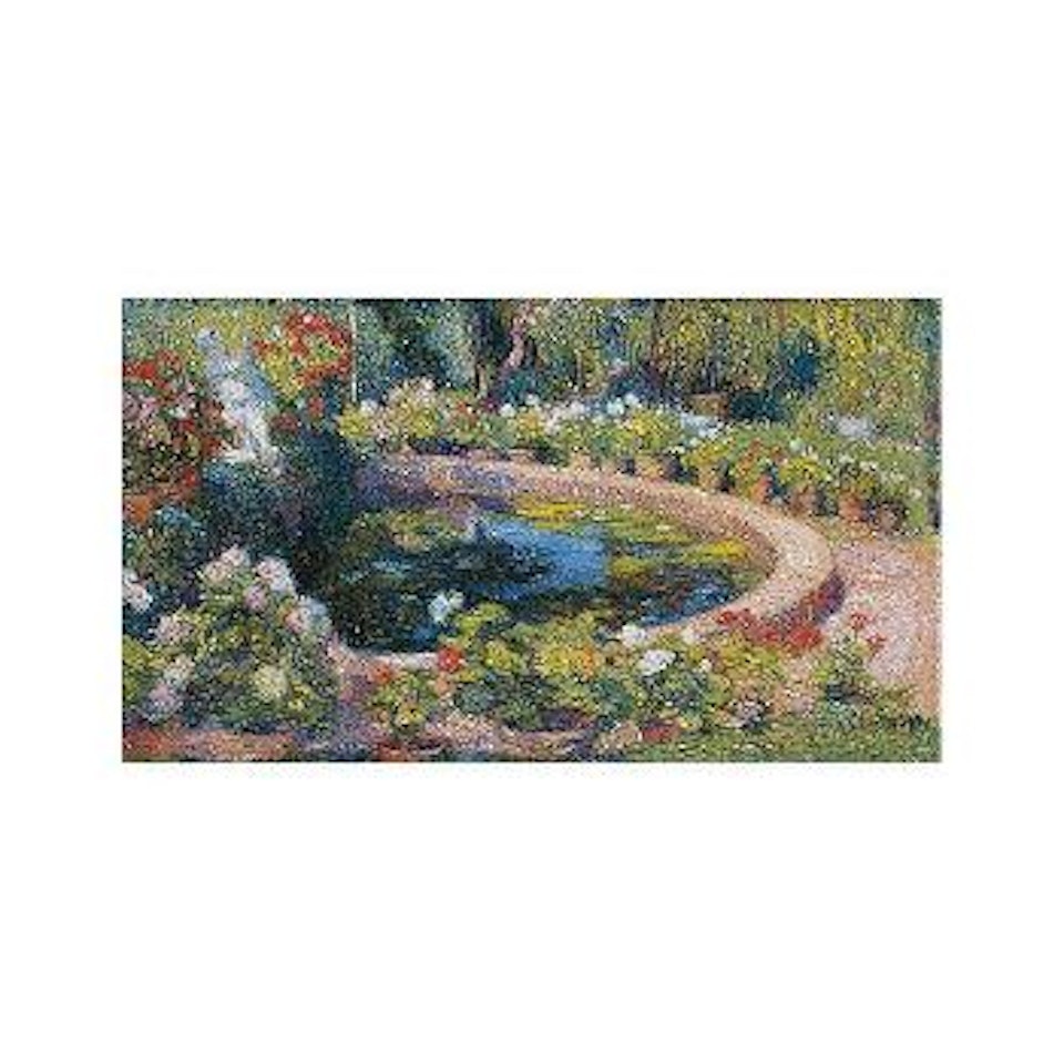 Bassin central de parc du manoir de Marquayrol by Henri Jean Guillaume Martin