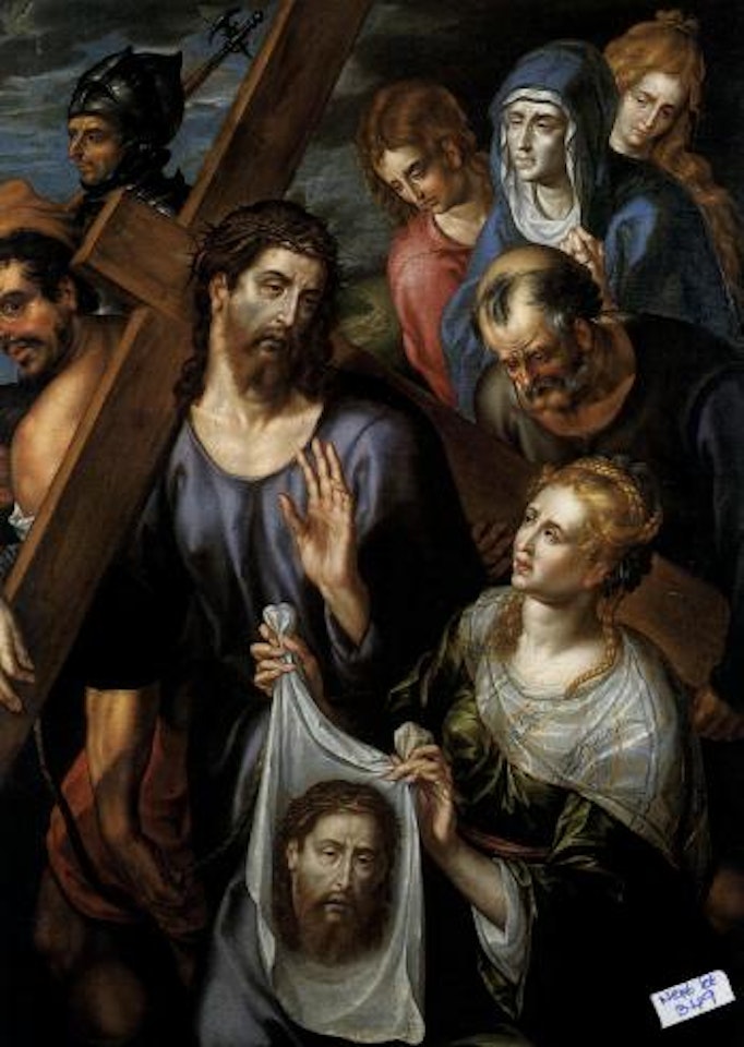 Christ meets Veronica on the Calvary by Hendrick de Clerck