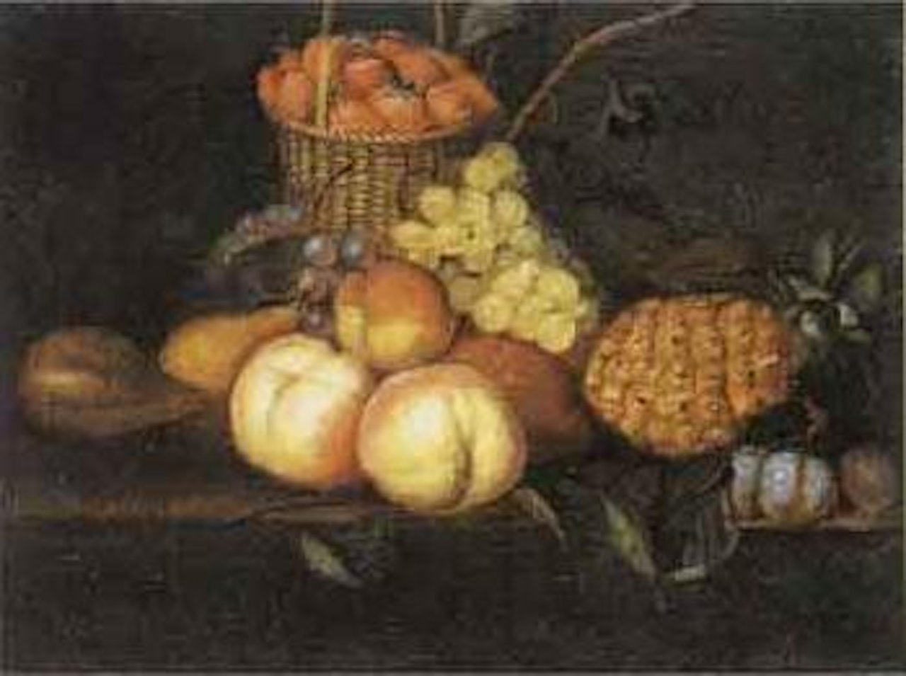 Still life of fruit by English School