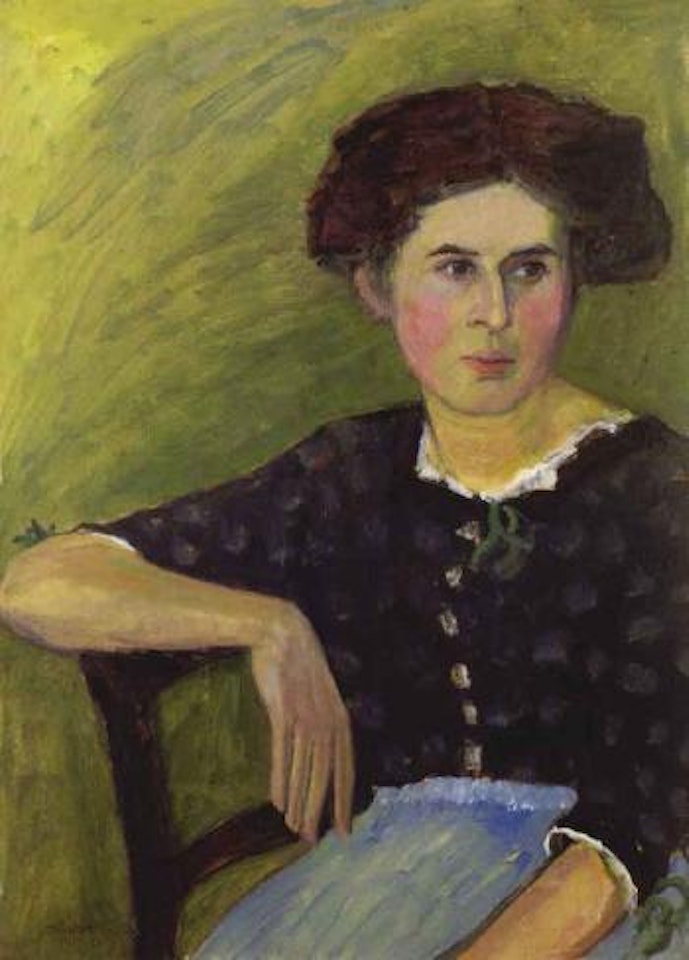 Portrait of woman by Gabriele Münter