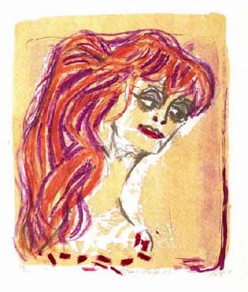 Woman with red hair by Otto Dix