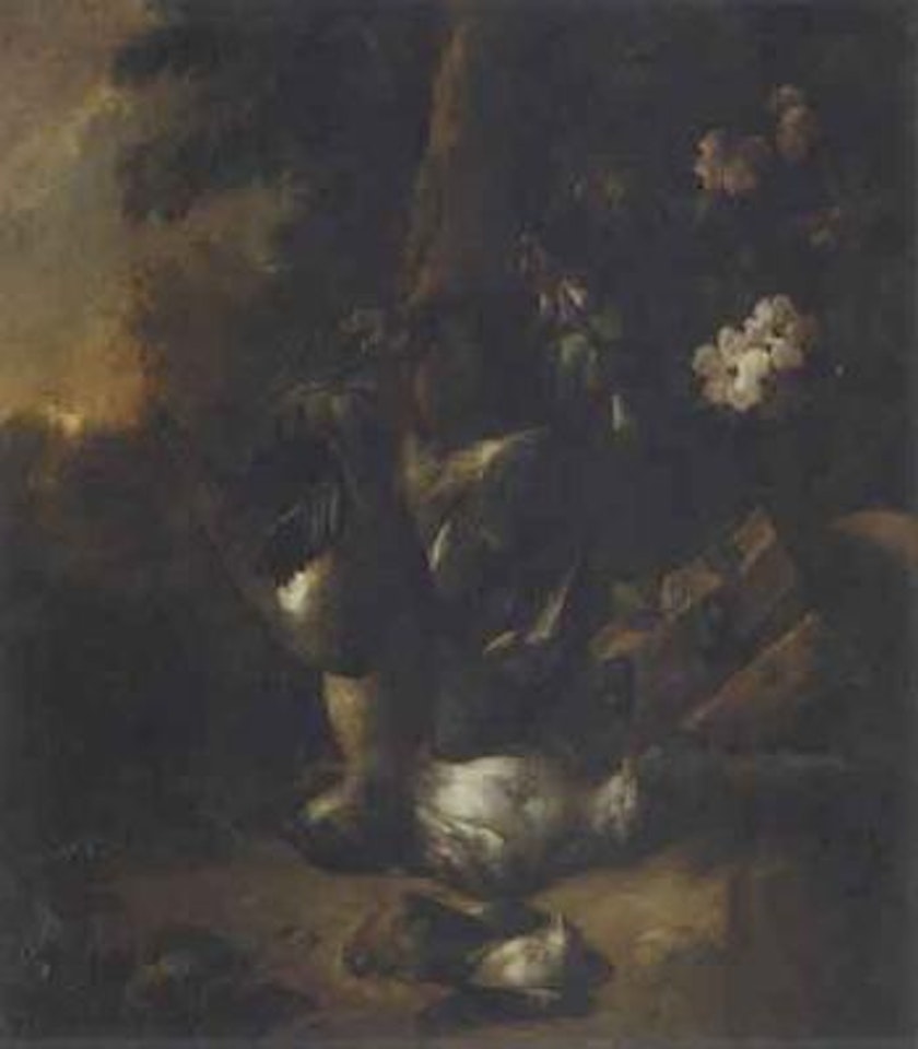 Still life of dead birds by Jan Weenix