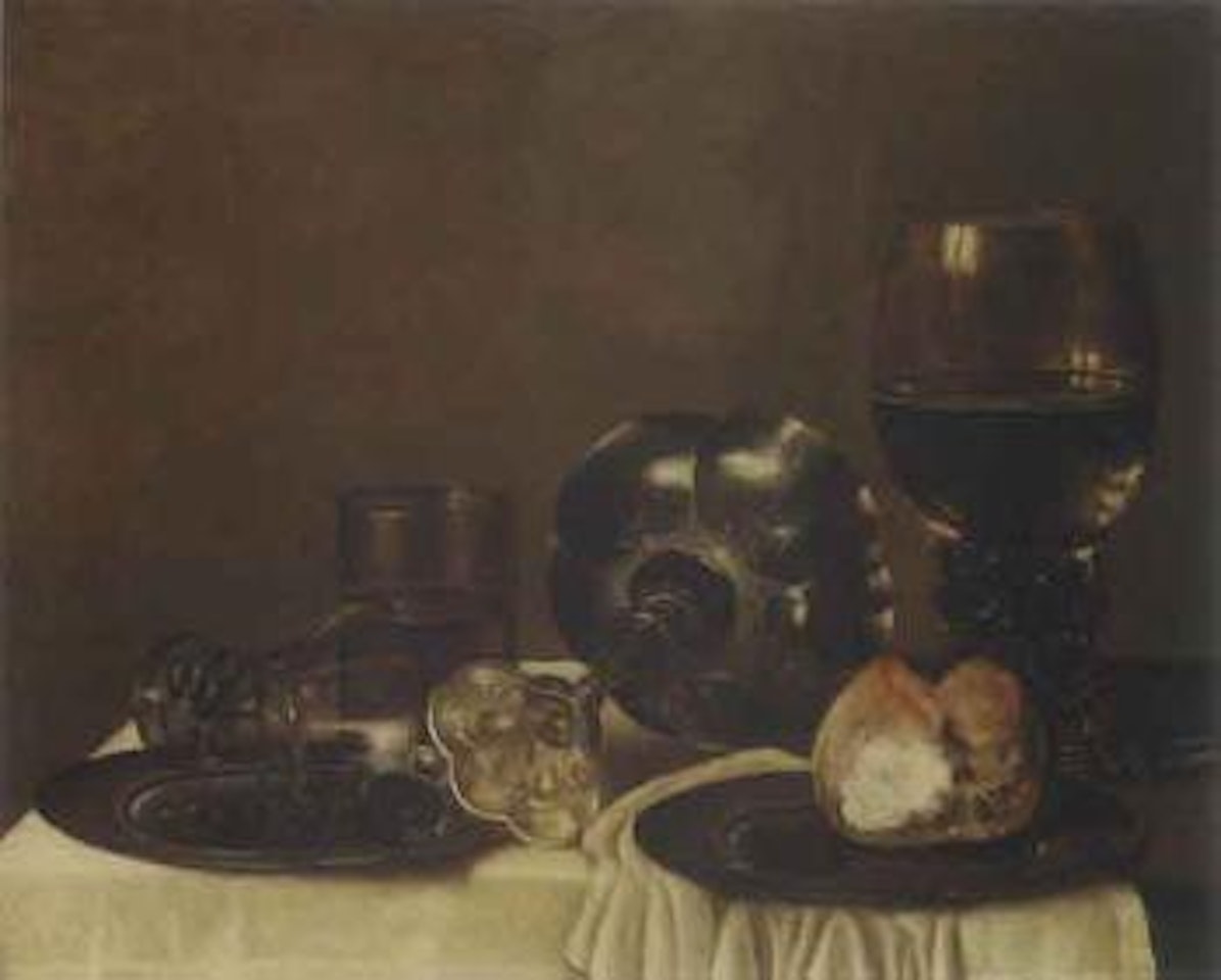 Still life of breakfast by Willem Claesz Heda