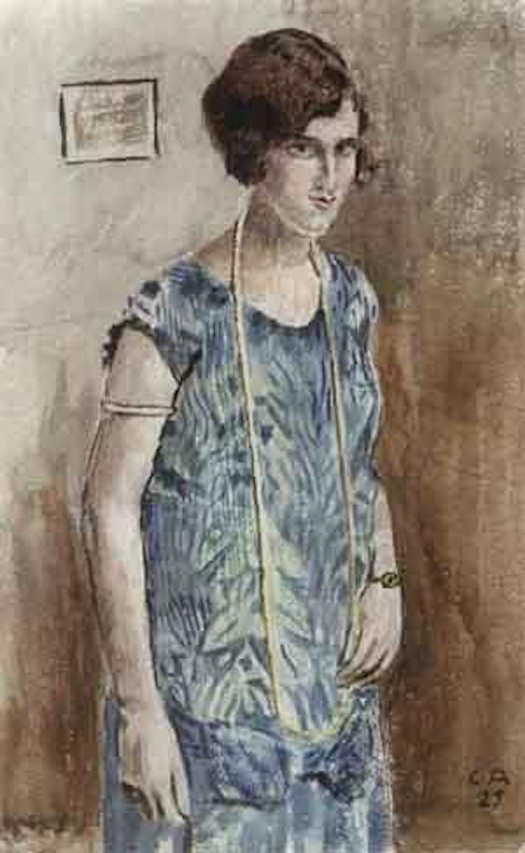 Portrait of young woman by Cuno Amiet