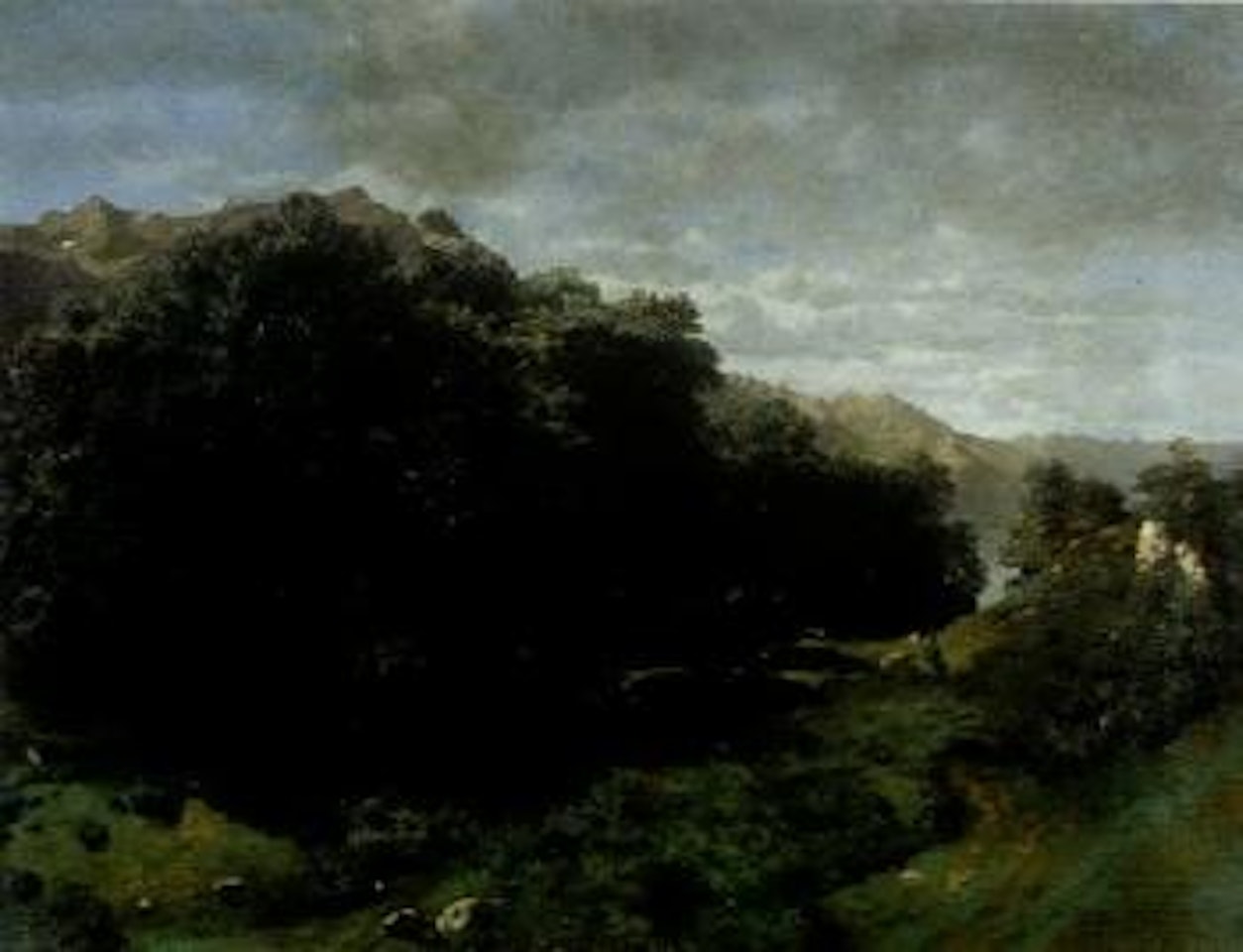 Wooded landscape by Alexandre Calame