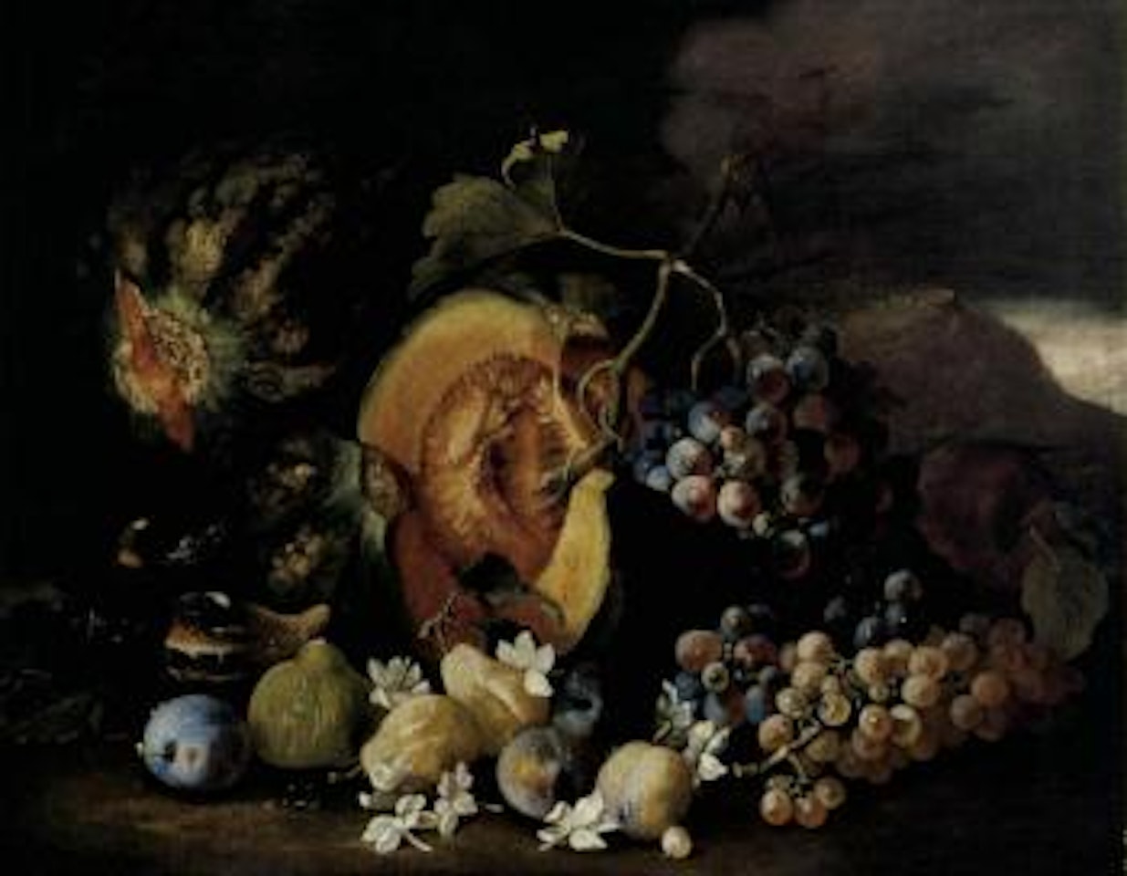 Still life with a melon by Abraham Brueghel