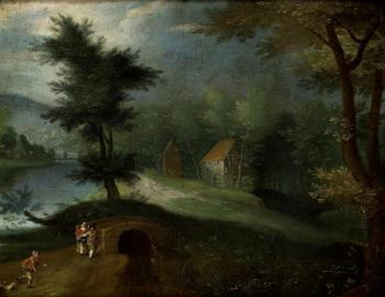 Wooded river landscape by Jan Brueghel the Younger