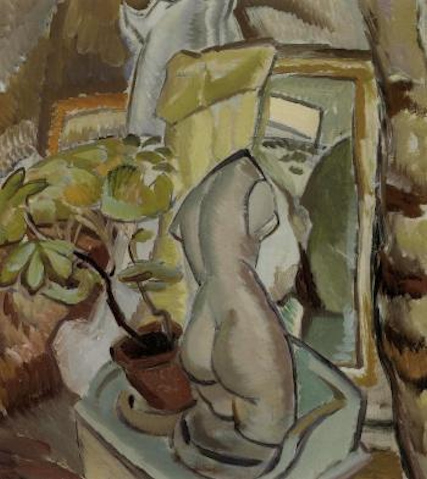 Still life with torso and plant by Ivon Hitchens
