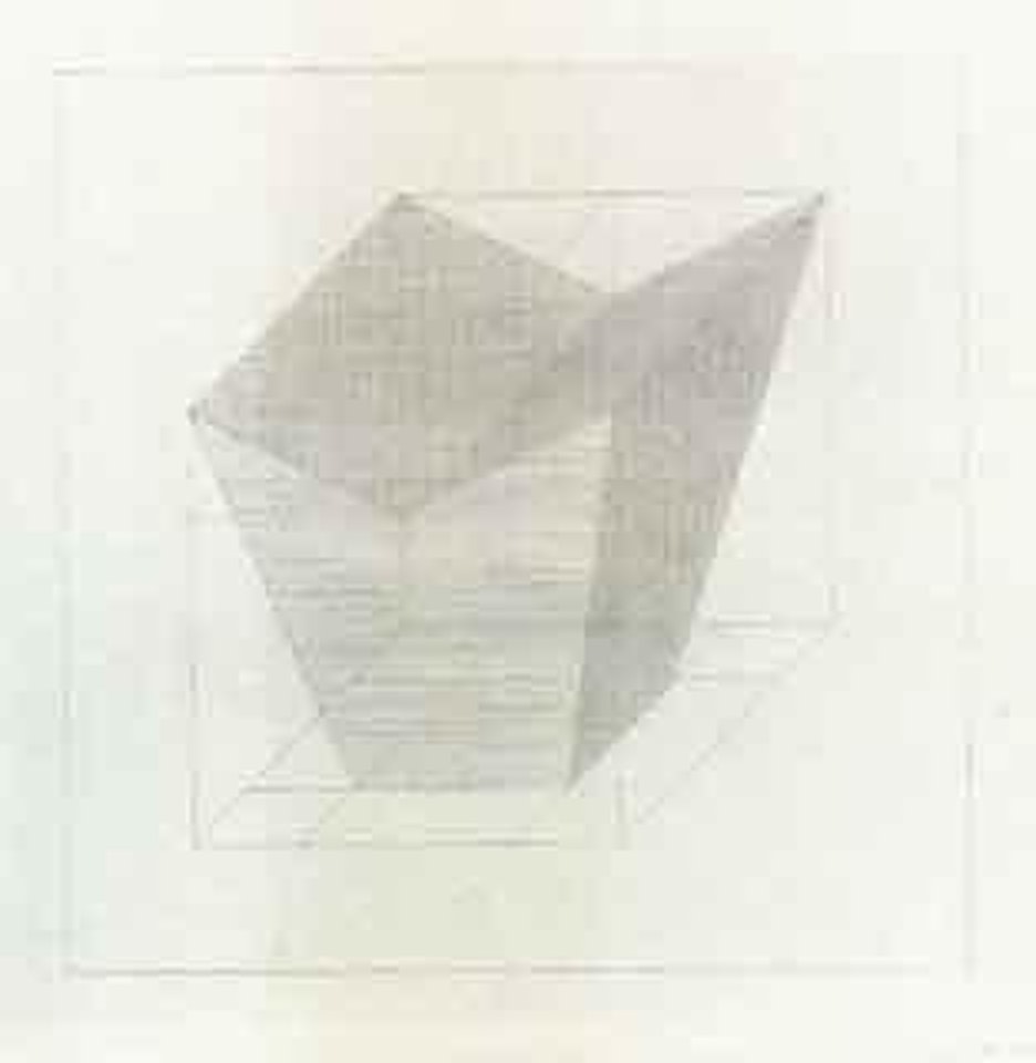 Forms derived from a cube by Sol LeWitt