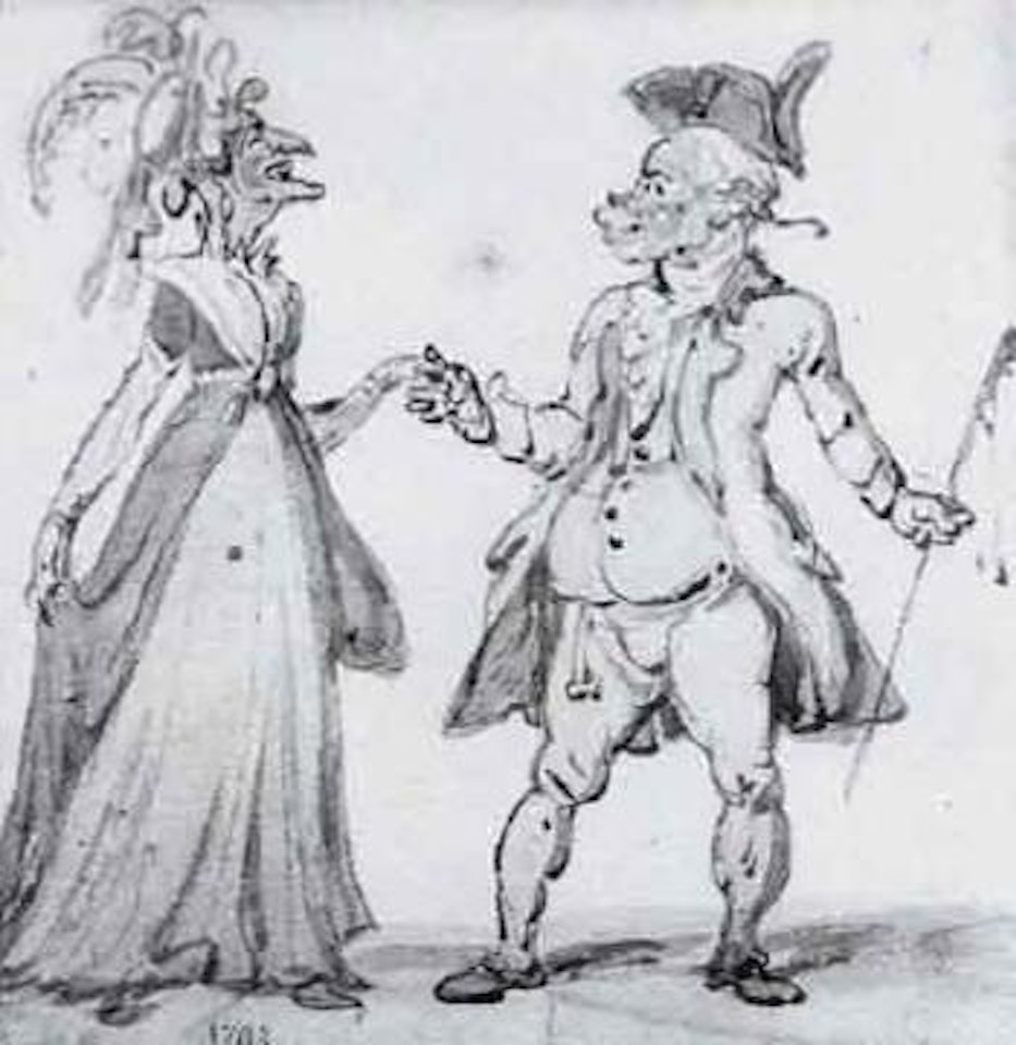 An invitation to dance by Thomas Rowlandson