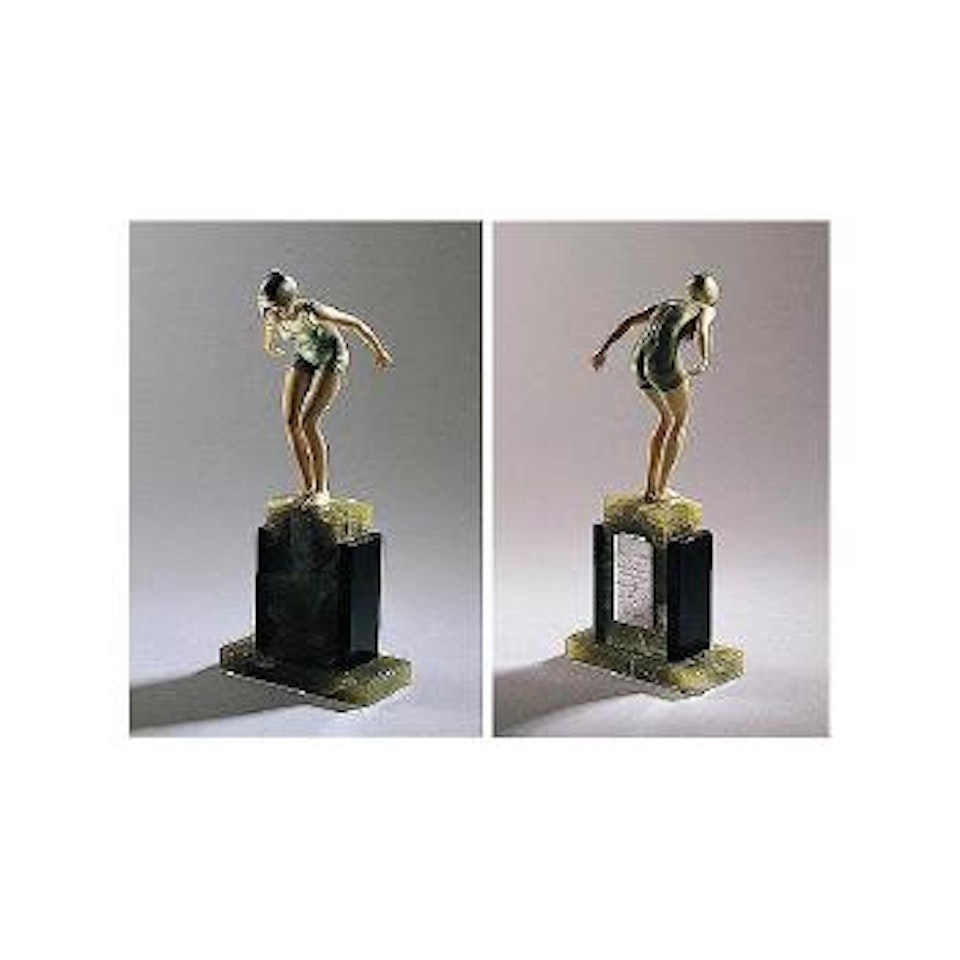 Figure of a diver, 1930s by Ferdinand Preiss