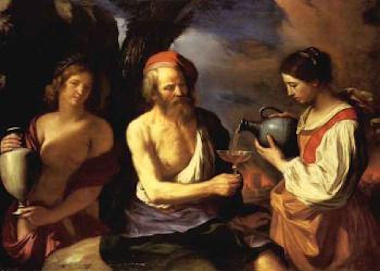 Lot and his daughters by Guercino