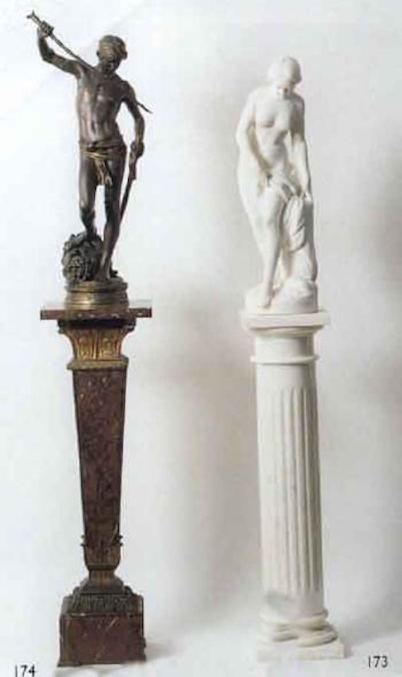Turkish warrior with sword by French School