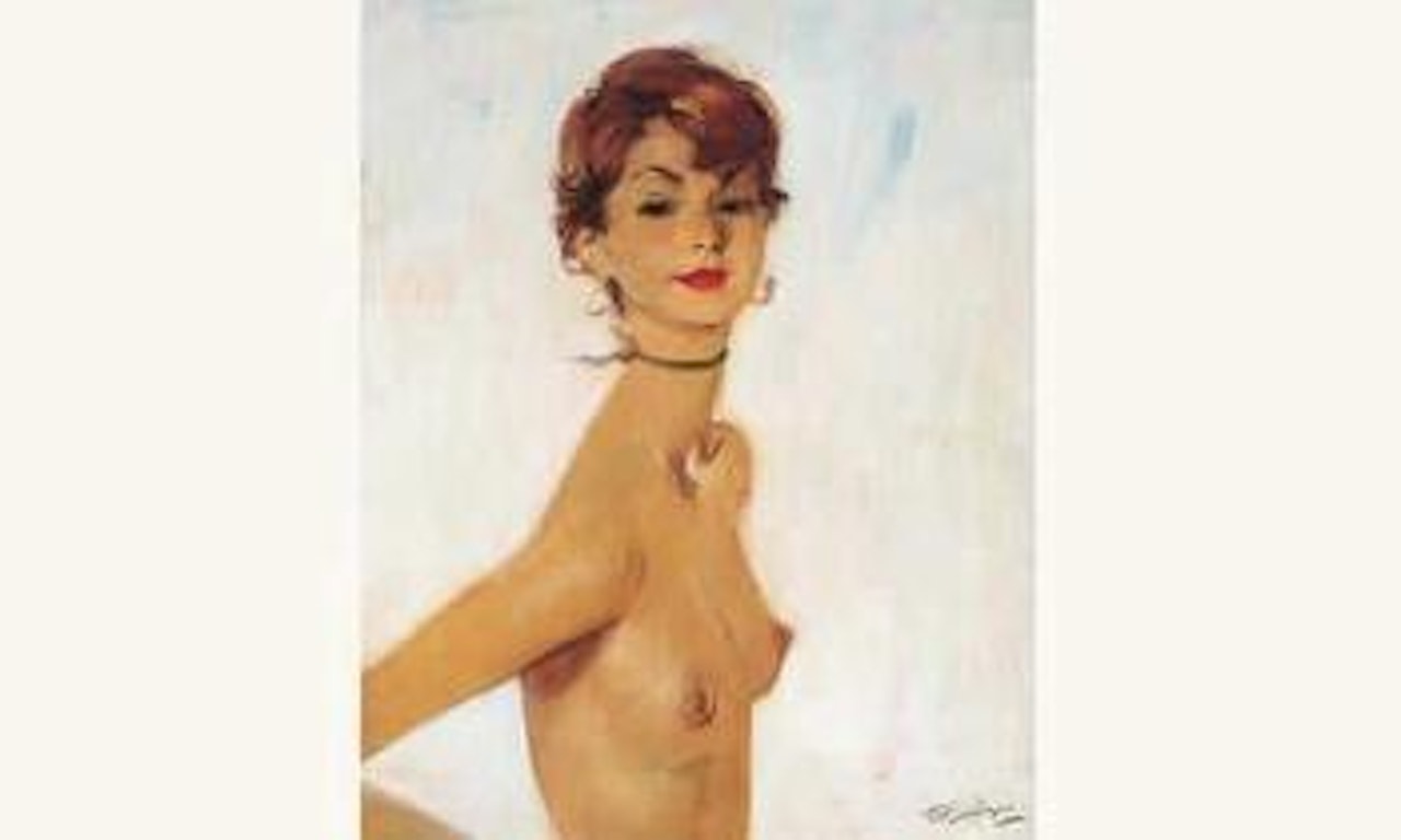 Femme en buste by Jean Gabriel Domergue