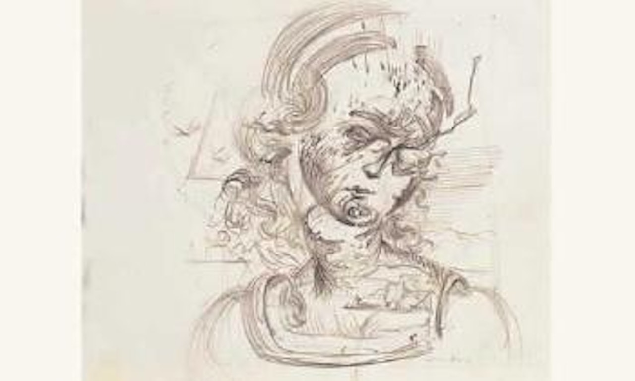 Portrait de femme et nu by Salvador Dali
