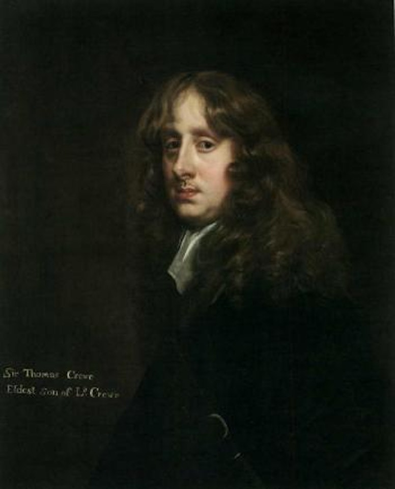 Portrait of Thomas, 2nd Baron Crewe of Stone in a dark cloak by Sir Peter Lely