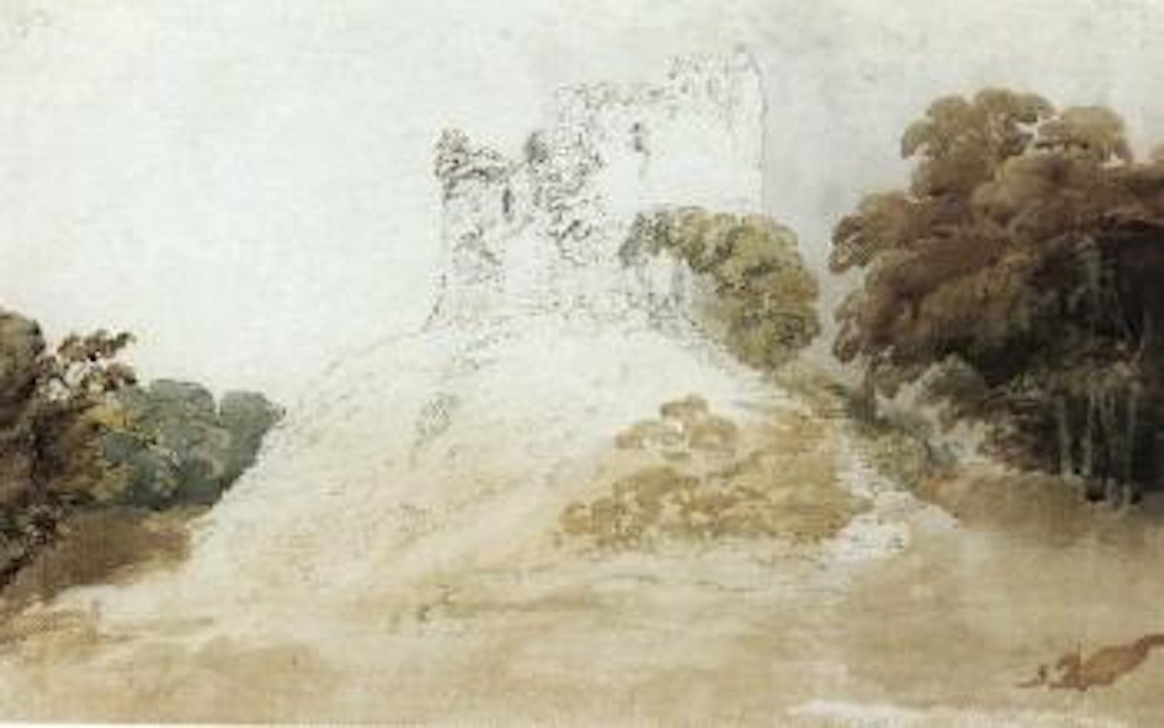 Hawarden Castle, North Wales by Thomas Girtin