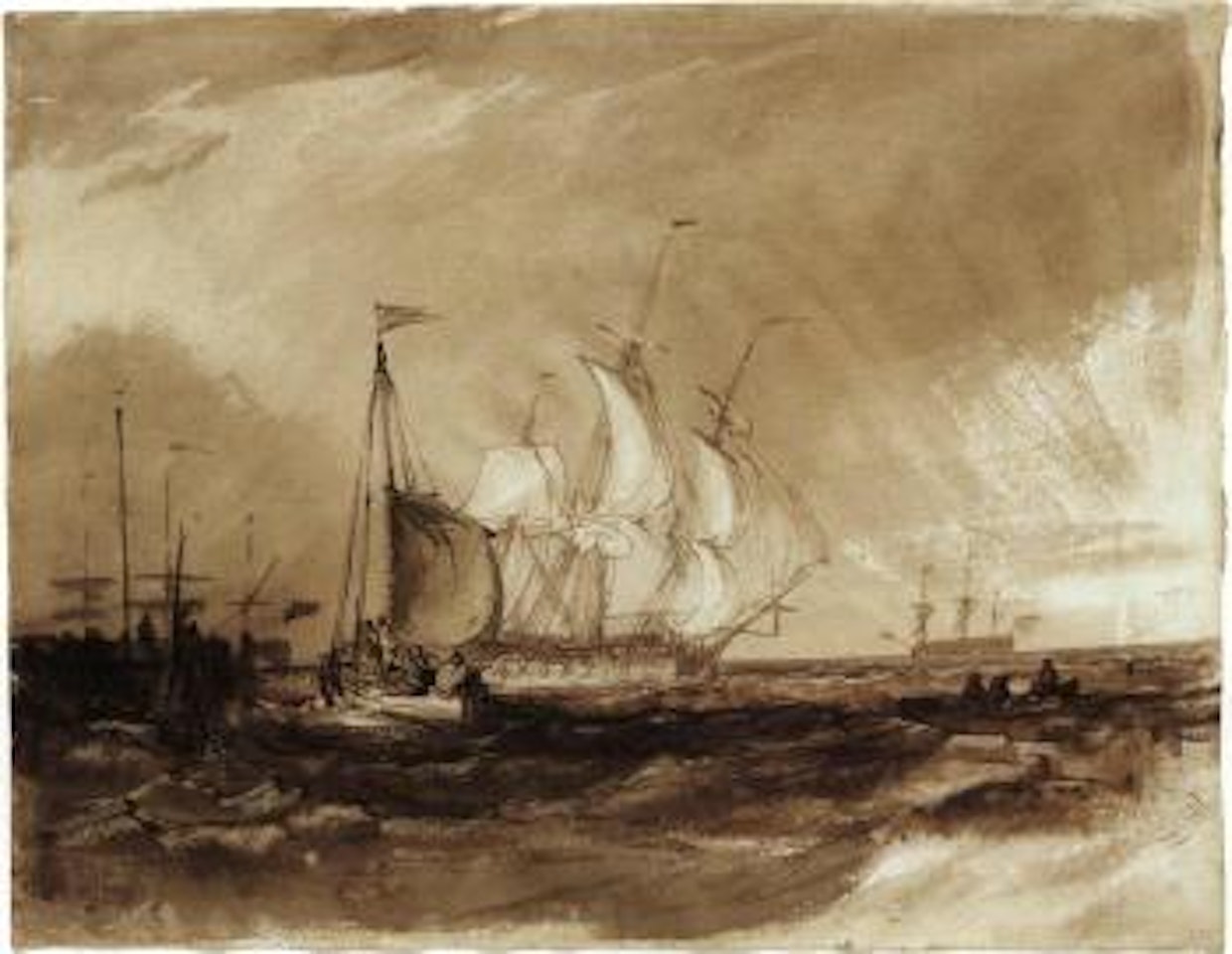 Shipping off the coast by Joseph Mallord William Turner