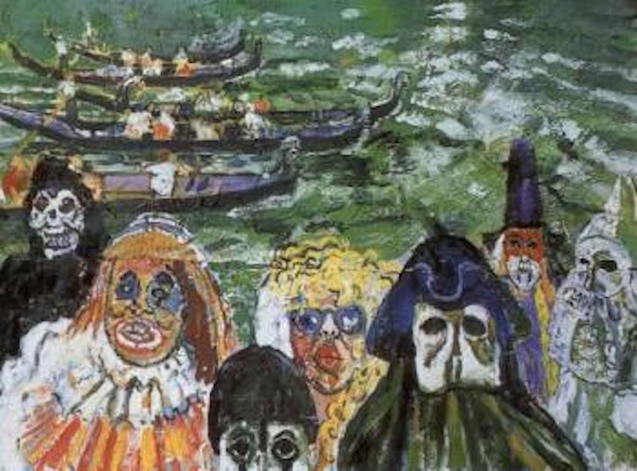 Carnival characters by John Bratby