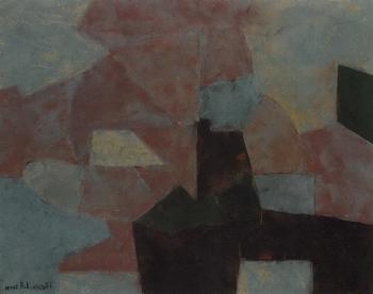 Composition rose, bleue et verte by Serge Poliakoff