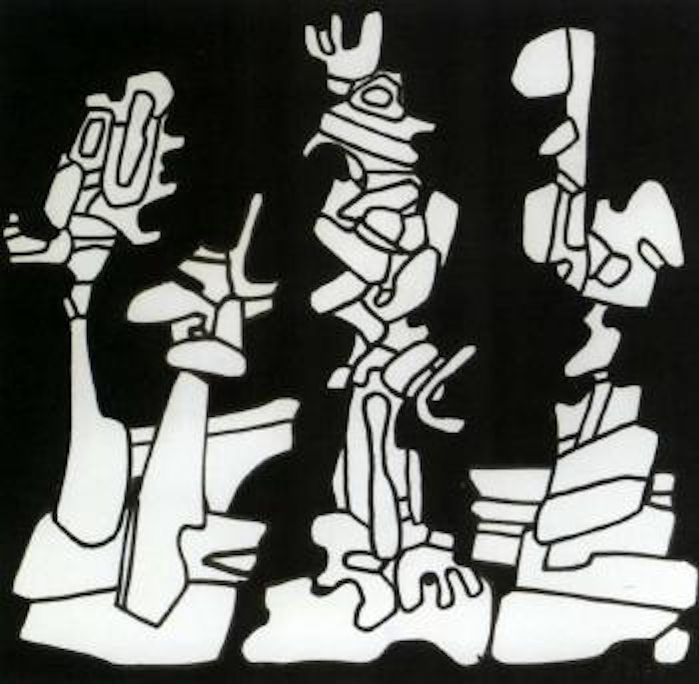 Arbres, officiant emplume oiseau perche by Jean Dubuffet