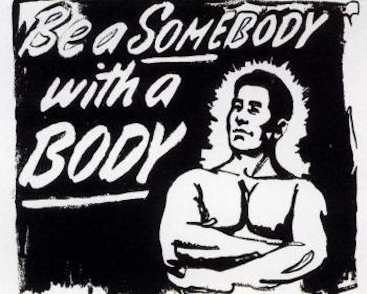 Be somebody with a body by Andy Warhol