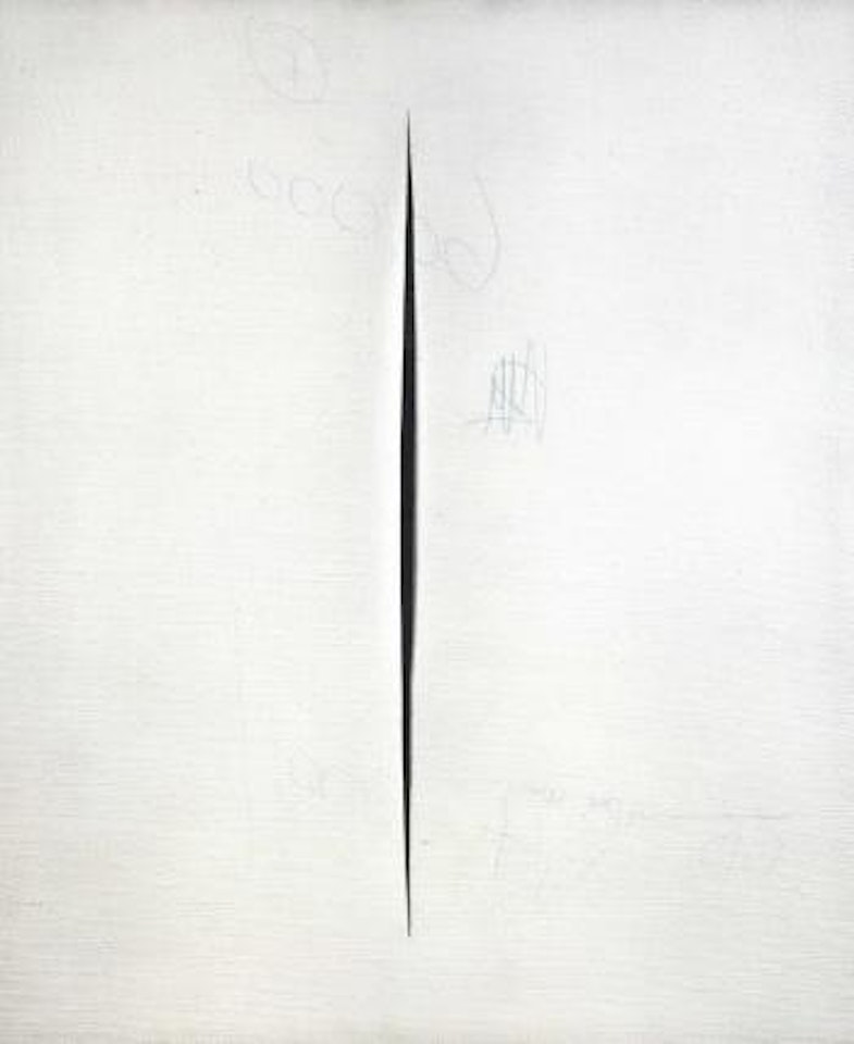 Concetto spaziale, Attesa by Lucio Fontana