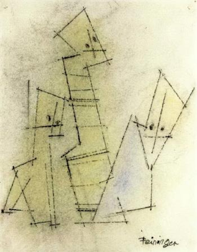 Three manikins by Lyonel Feininger