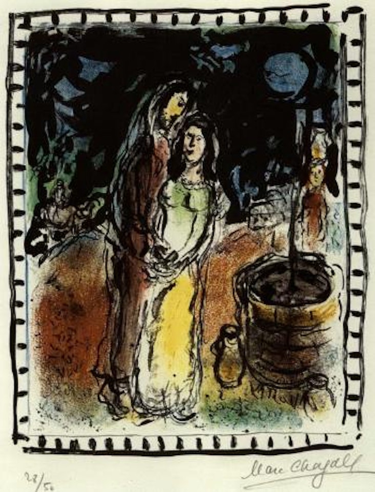 Rebecca au puits by Marc Chagall