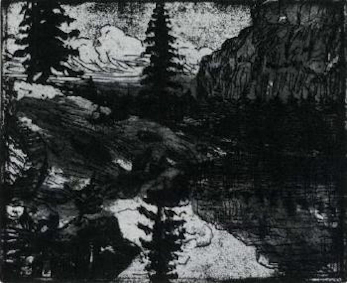 Alpine lake by Emil Nolde