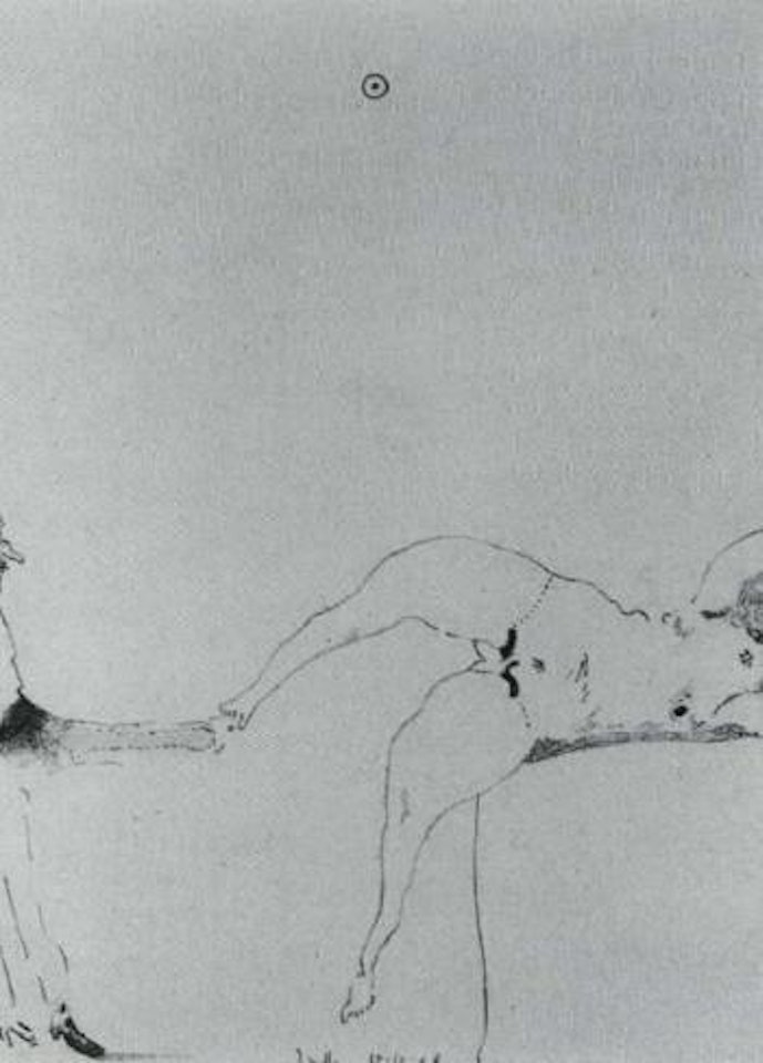 Untitled - two figures by Horst Janssen