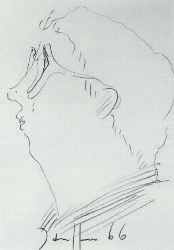 Self in profil by Horst Janssen
