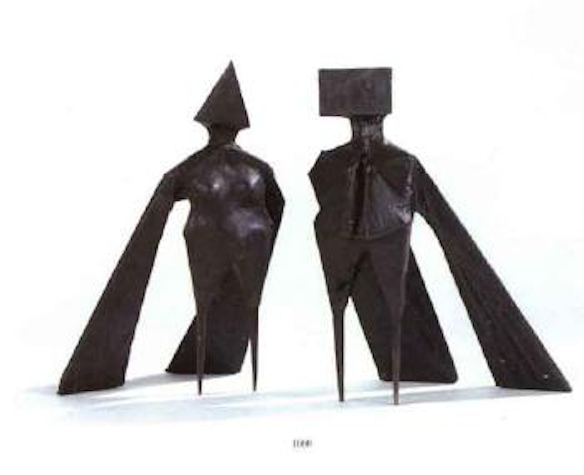 Man and woman with wings by Lynn Chadwick