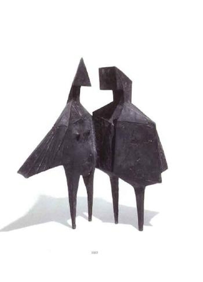 Man and woman with wings by Lynn Chadwick