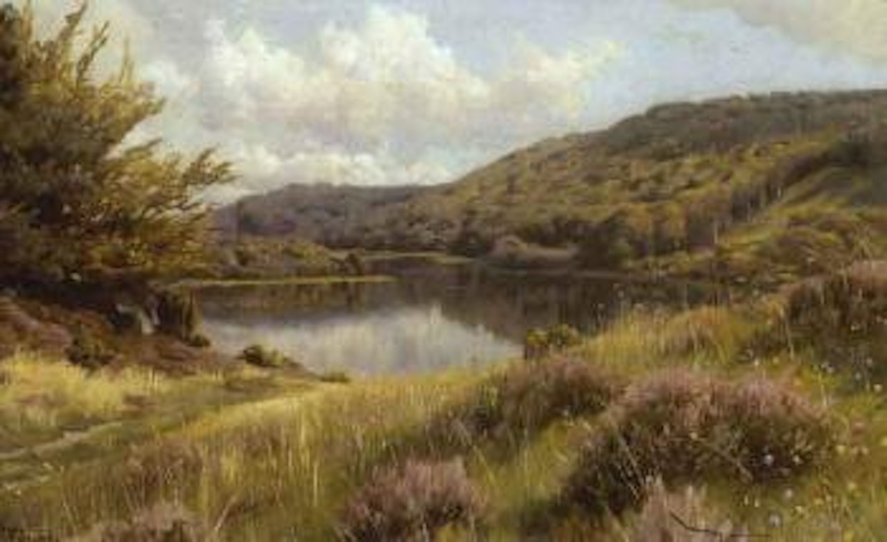 Summer landscape at Silkeborg Islands by Peder Mork Monsted