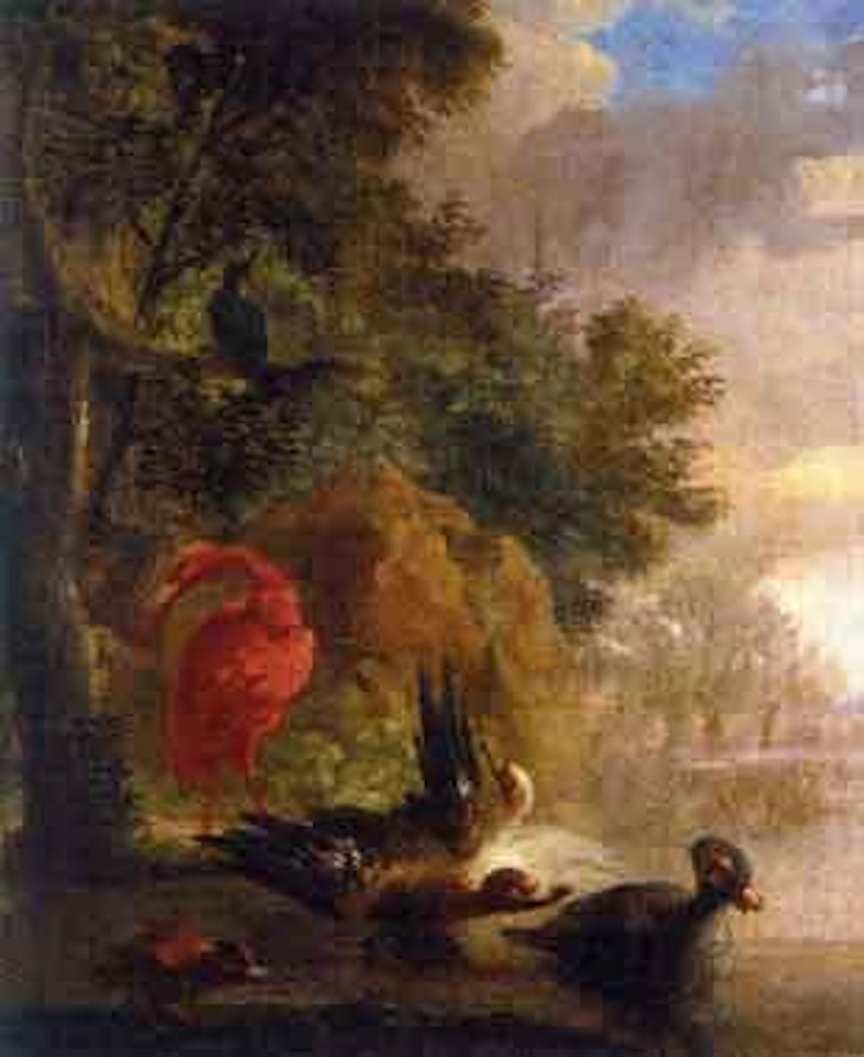 Oiseaux aquatiques by French School