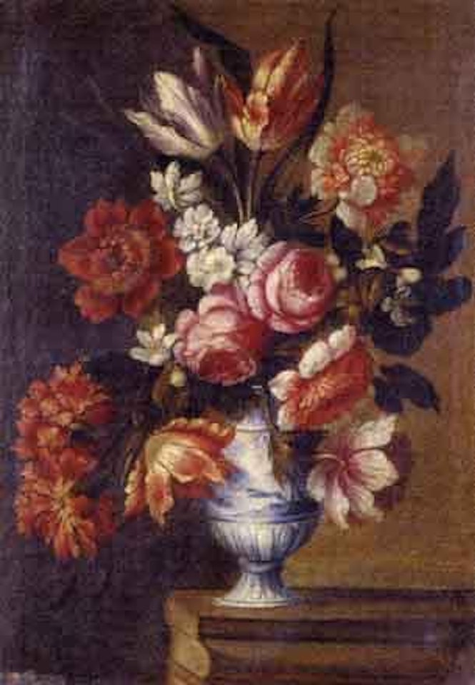 Fleurs dans un vase by French School