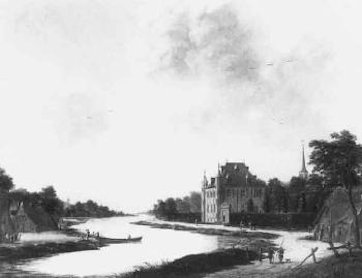 Castle on the Vegt by Dutch School
