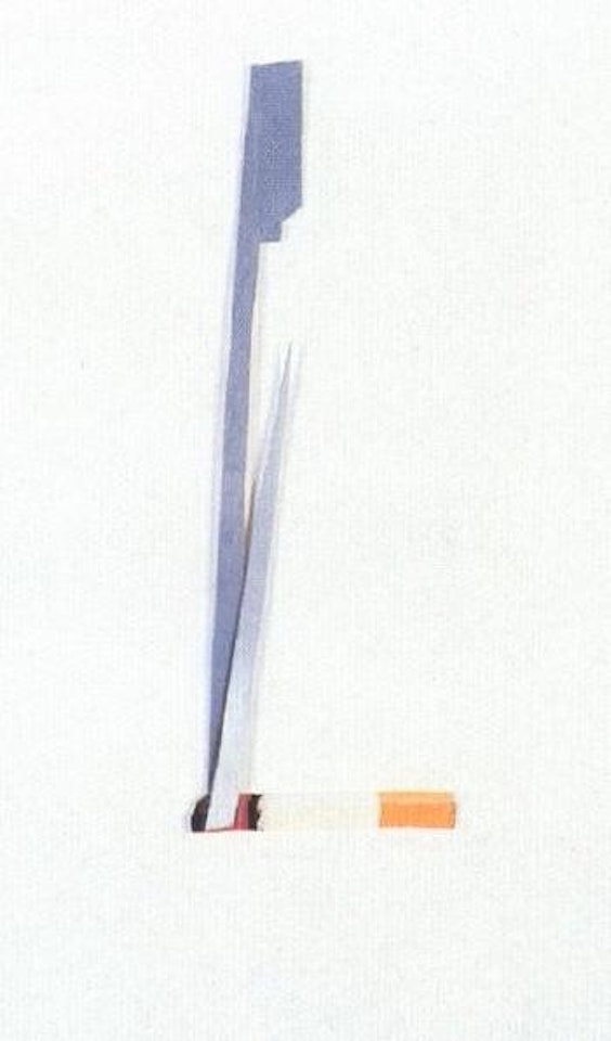 Smoking cigarette by Tom Wesselmann