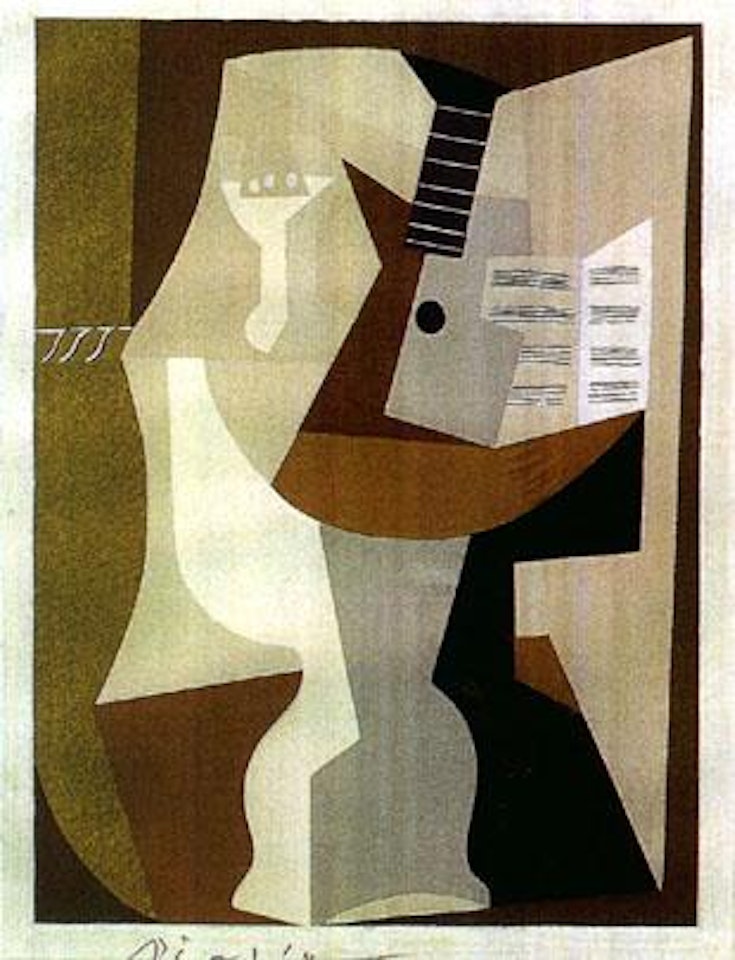 Composition abstraite by Pablo Picasso