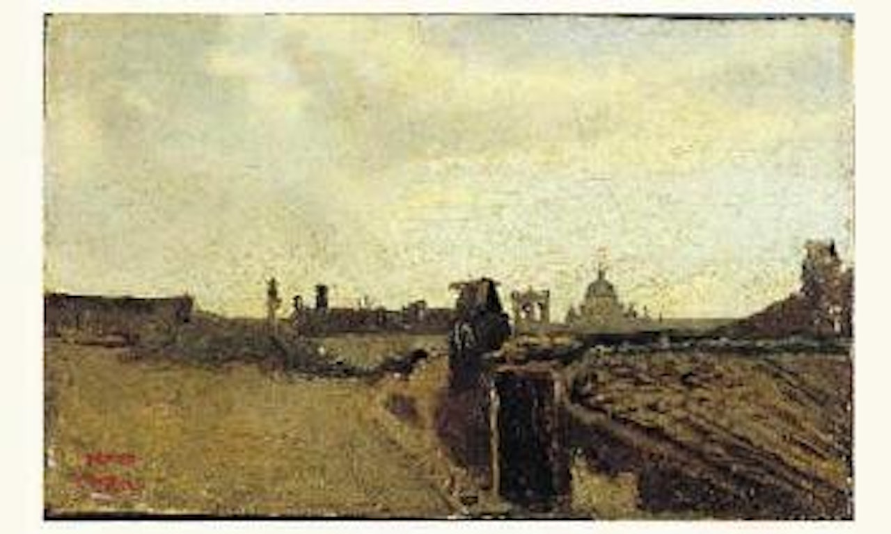 Rome, vue prise de la fenetre de Corot by Jean Baptiste Camille Corot