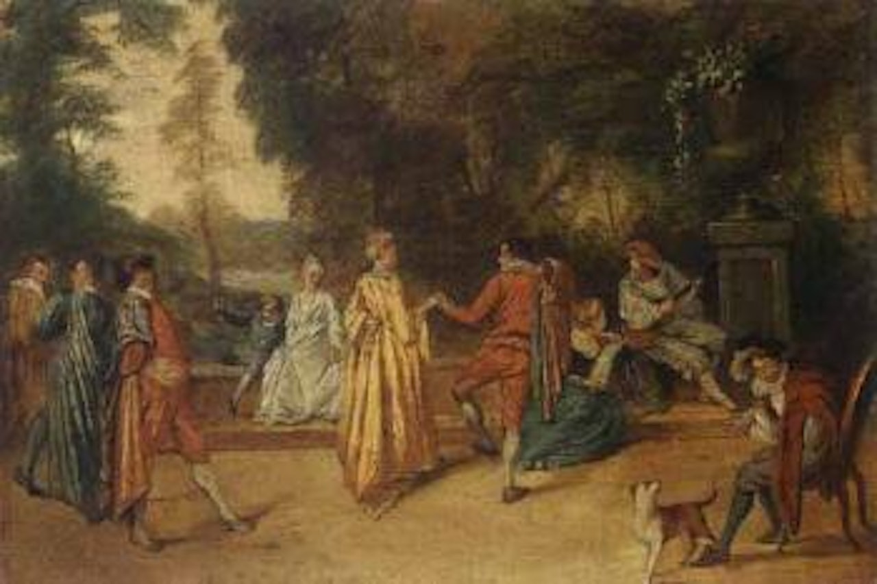 Scene Galante by Jean-Antoine Watteau
