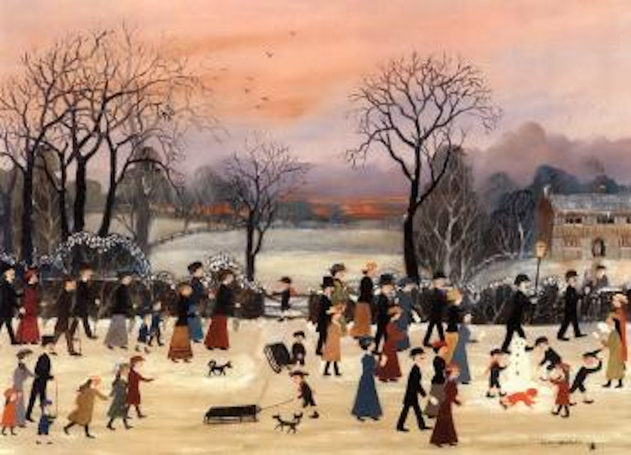 Visiting uncle John and aunt Josephine by Helen Bradley