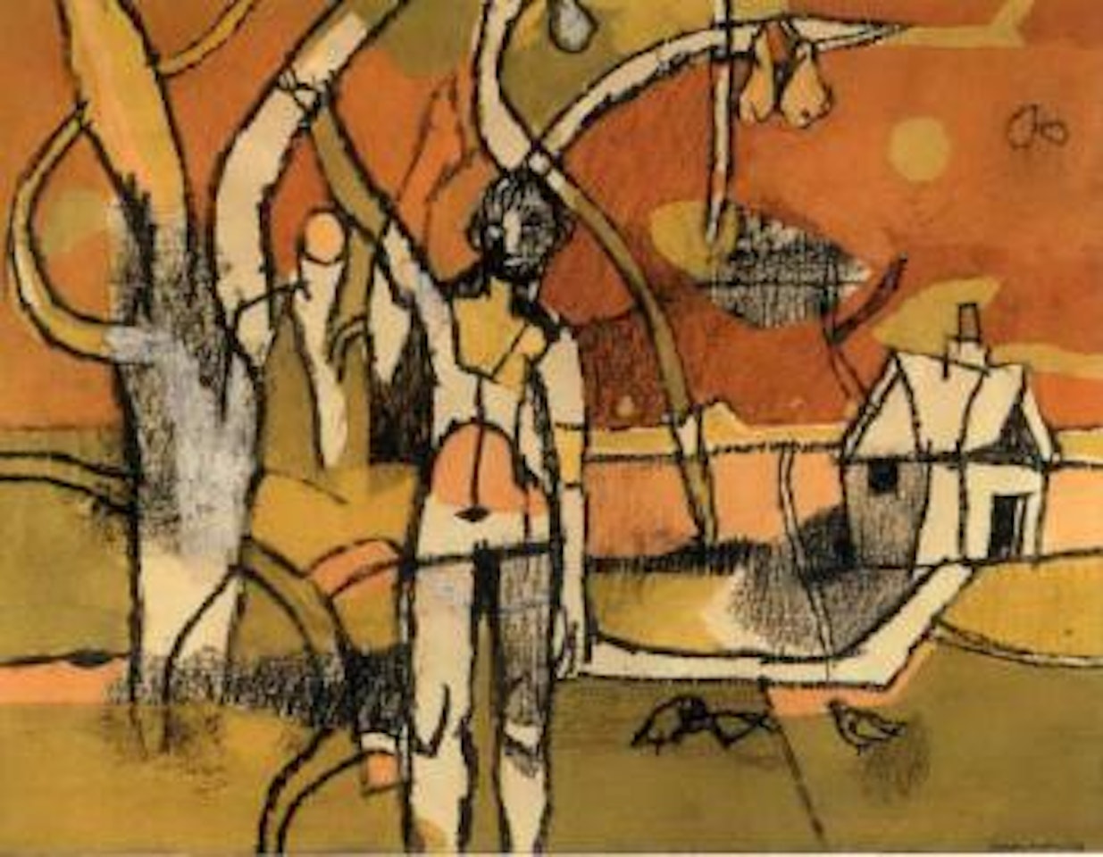 Boy in the garden by Keith Vaughan