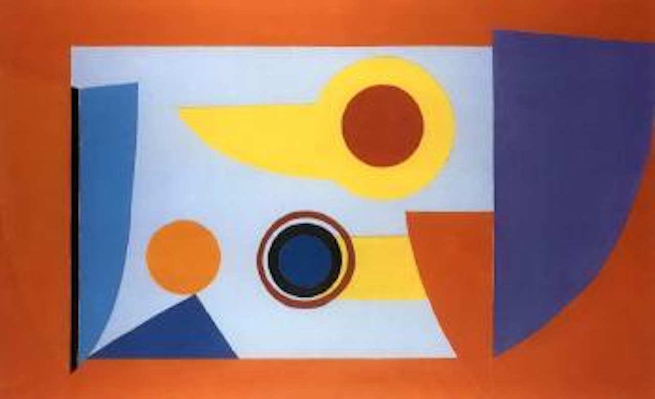 Challenger II, blue and red by Terry Frost