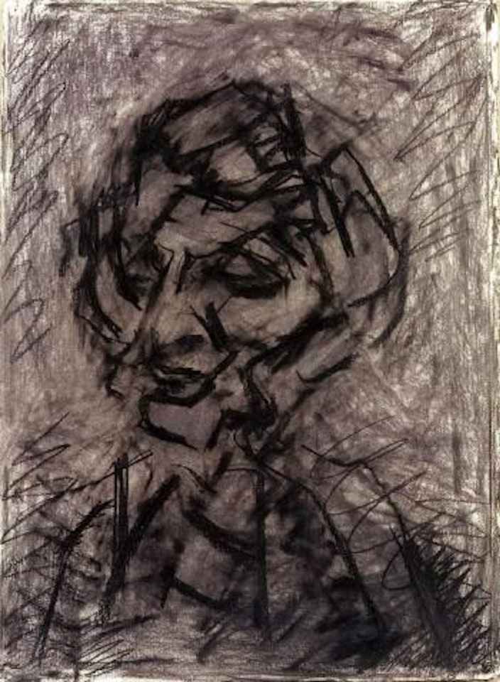 Head of Gerda Boehm II by Frank Auerbach